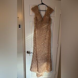 SHEIN Gold Sequin Dress